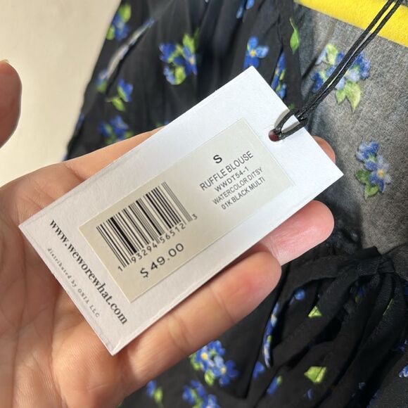 NWT WeWoreWhat Ruffle Blouse - Picture 3 of 4